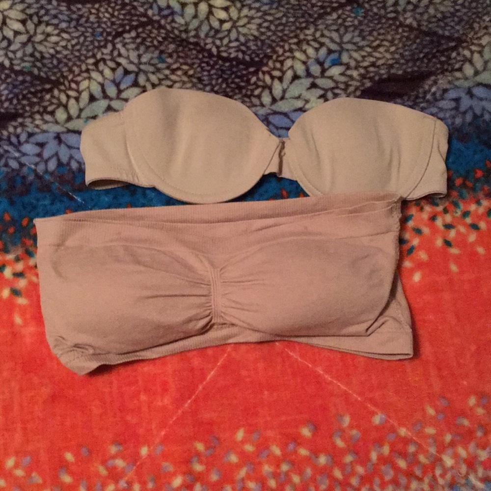 Tan Strapless Bra Bundle